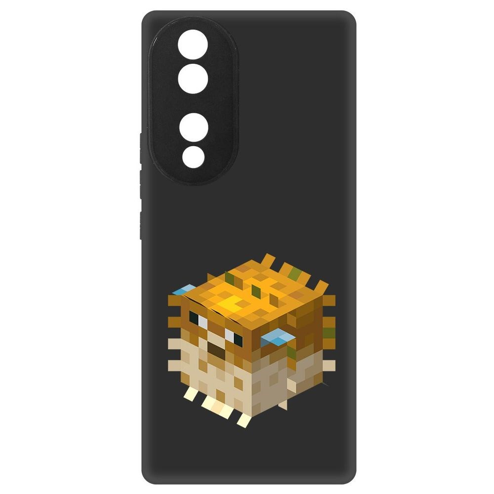 

Чехол-накладка Софт Minecraft-Иглобрюх для Honor 70, Черный