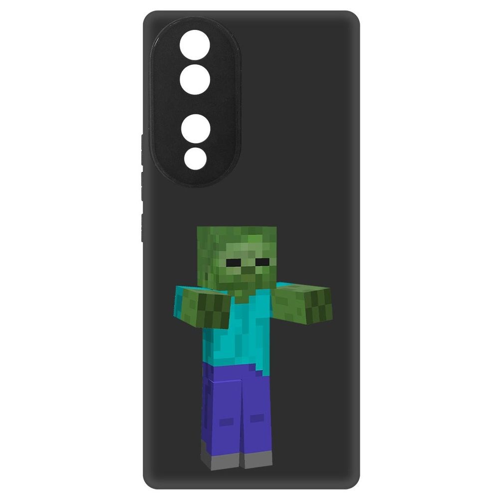 

Чехол-накладка Софт Minecraft-Гигант для Honor 70, Черный