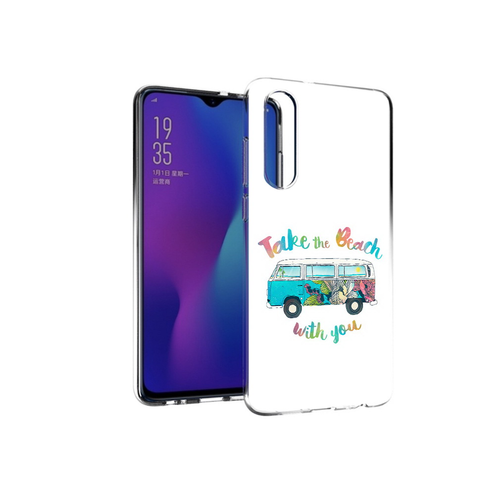 

Чехол MyPads Tocco для Huawei P30 Хиппи автобус, Прозрачный, Tocco