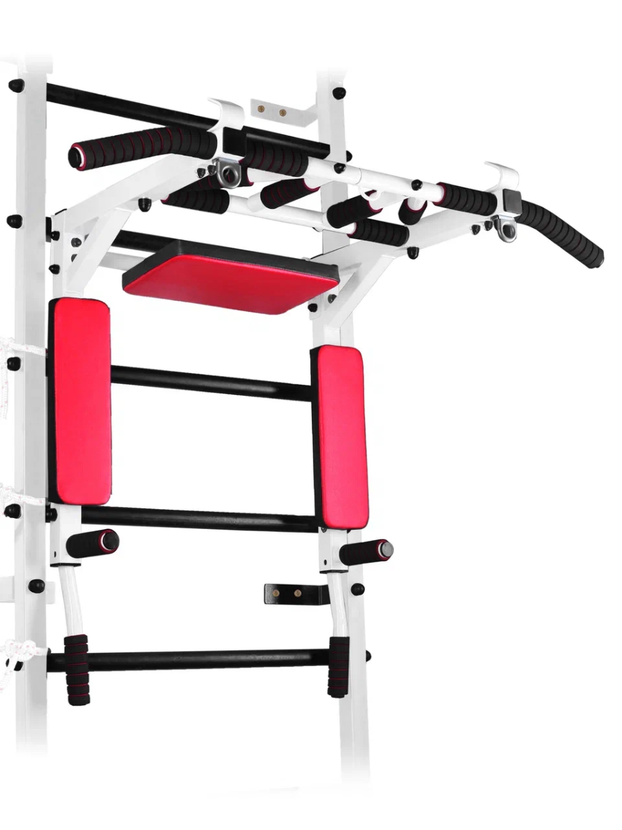 Турник Sportlim Мультихват на шведскую стенку Красно-белый 5607₽