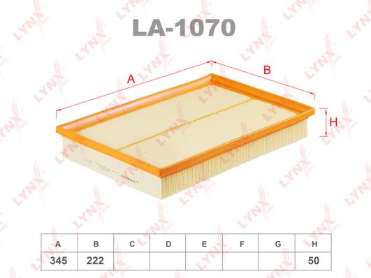 

Воздушный фильтр LYNXauto LA1070