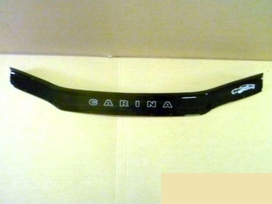 Дефлектор капота с надписью черный для Toyota Carina E (1992-1998)
