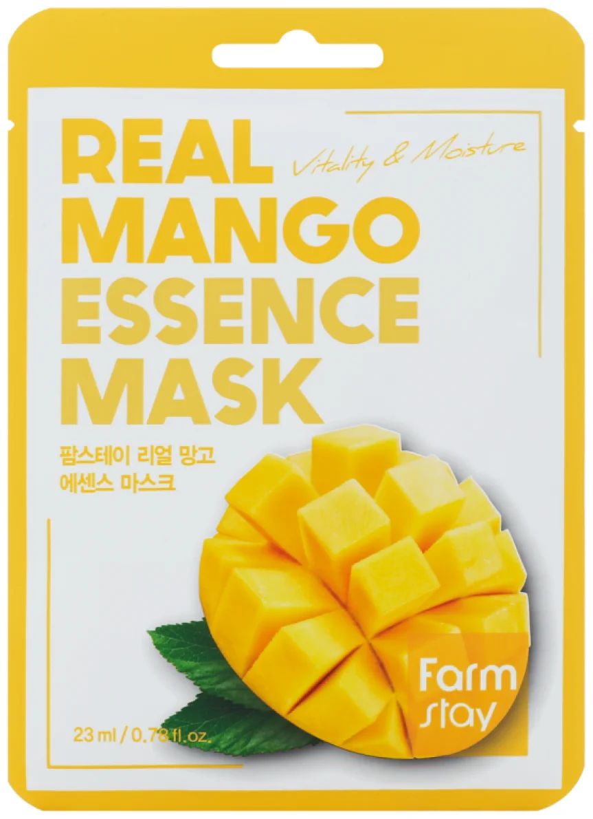 Маска для лица Farm Stay тканевая, с экстрактом манго напиток газированный милкис манго 250мл ж б корея
