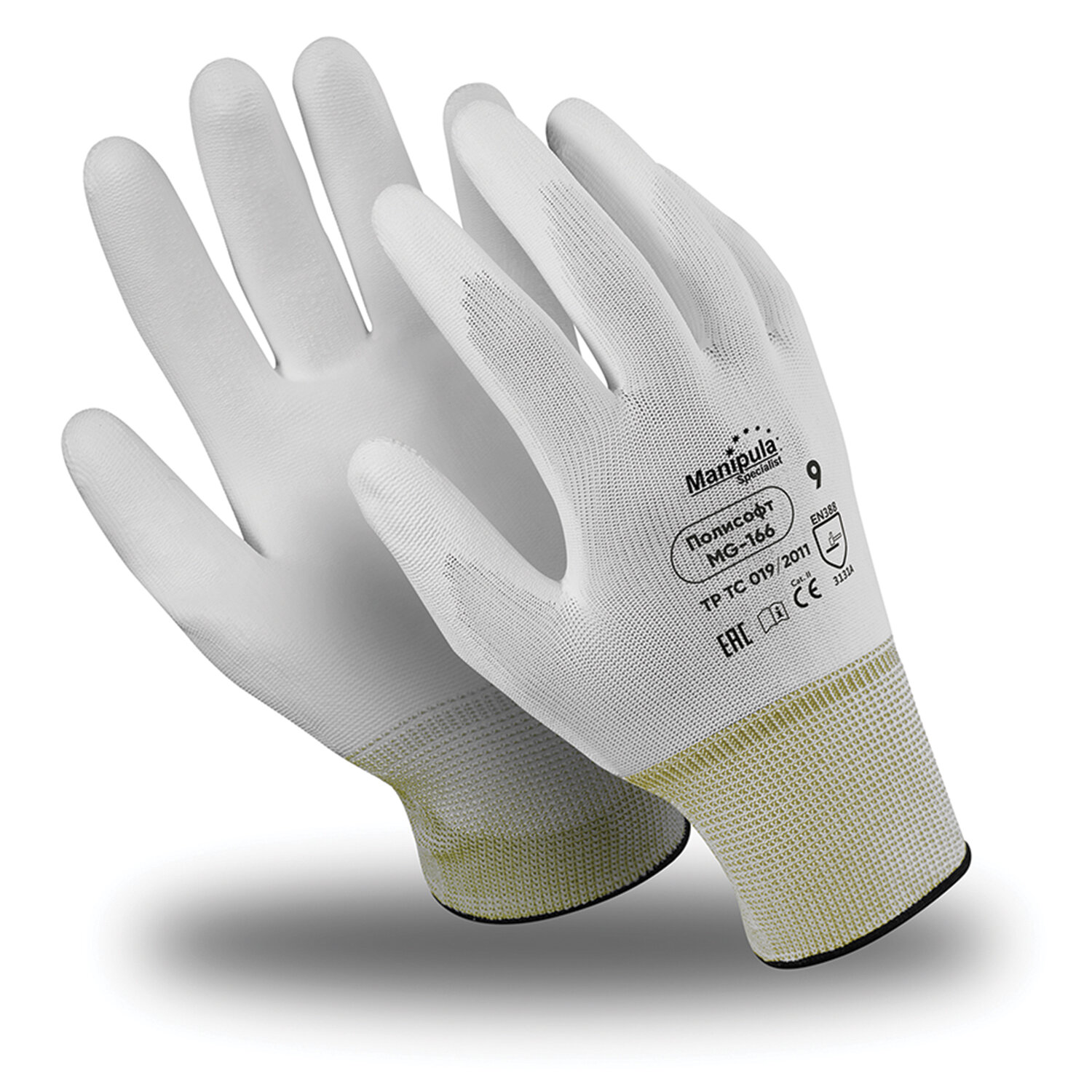 Перчатки полиэфирные Manipula, размер M, 5 пар перчатки manipula specialist юнит 300 tns 53 р 8 пер 666 8