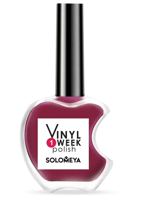 фото Лак для ногтей solomeya one week vinyl polish cherry, №12, 13 мл