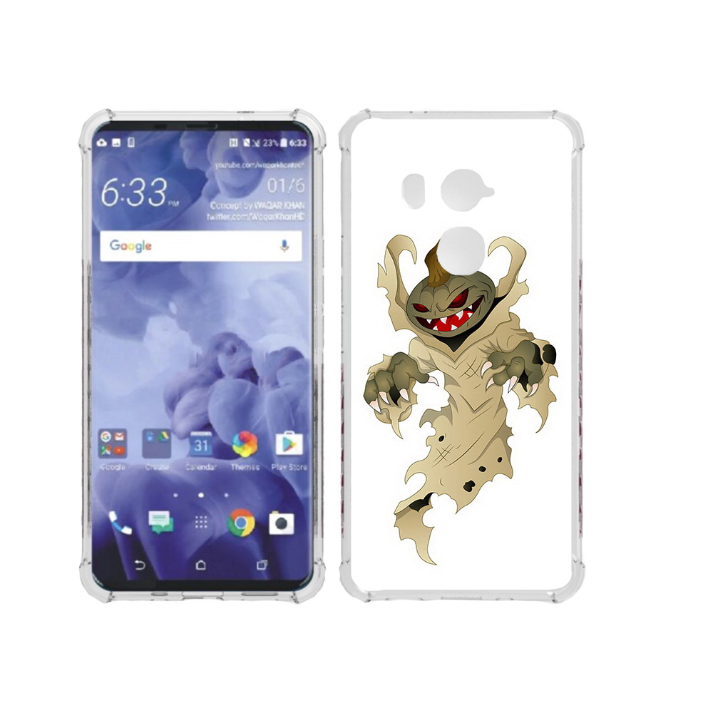 

Чехол MyPads Tocco для HTC U11 Plus призрак хэллоуина, Прозрачный, Tocco