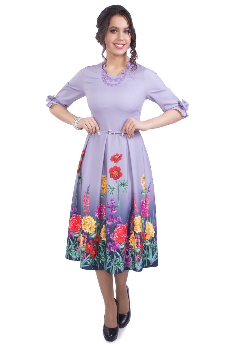 

Платье женское Wisell П3-3597 фиолетовое 42 RU, Фиолетовый, П3-3597