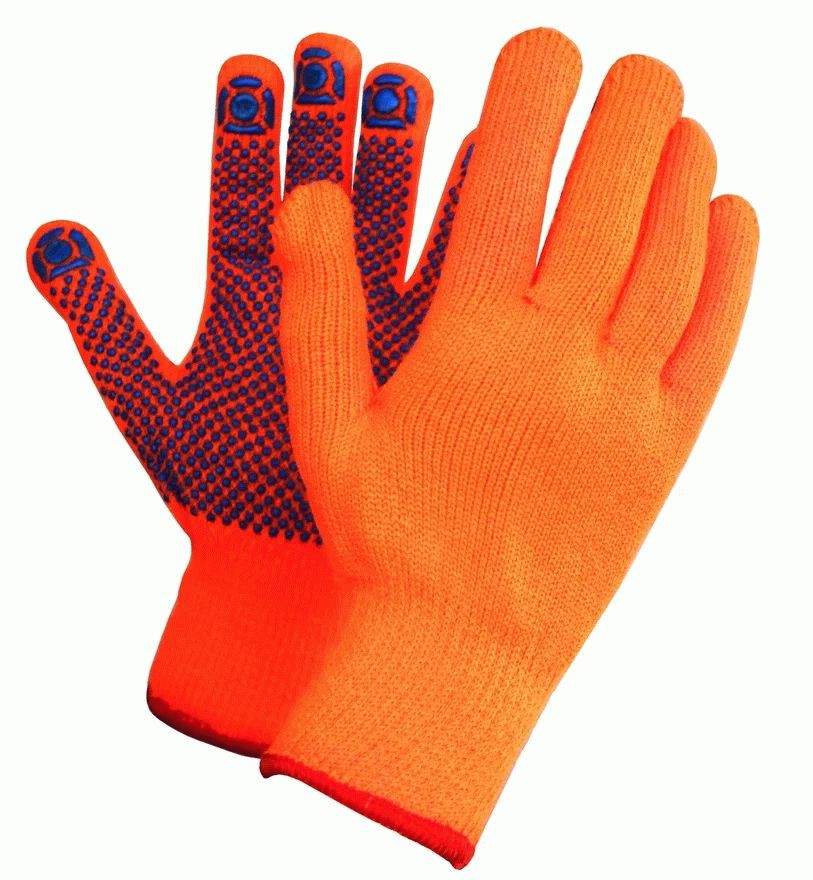 Перчатки акрил с начесом СВС, размер L, 5 пар перчатки гк спецобъединение защита зима пер 209