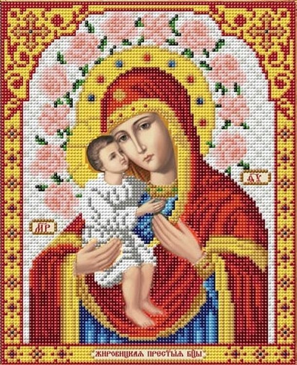 

Рисунок на ткани Божья Матрерь Жировицкая