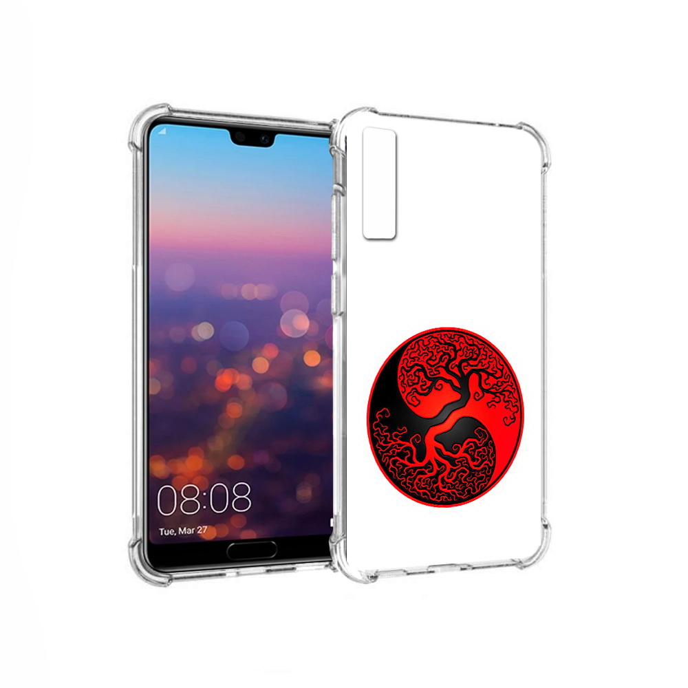 

Чехол MyPads Tocco для Huawei P20 Pro инь янь дерево (PT108144.28.379), Прозрачный, Tocco