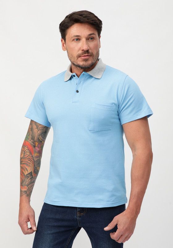 Футболка мужская Morran Brave 312123 голубая 54 RU