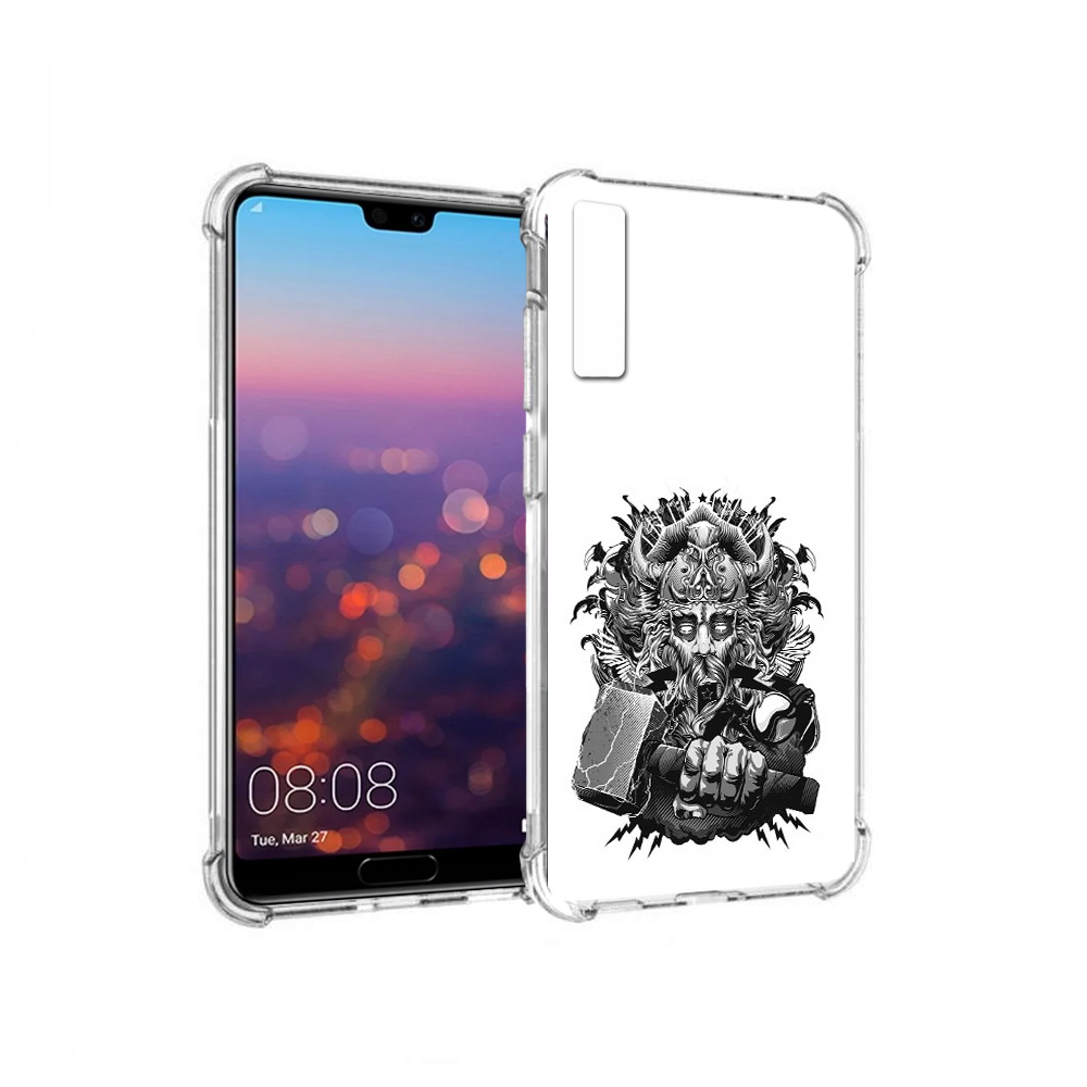 

Чехол MyPads Tocco для Huawei P20 Pro злой тор (PT108144.28.363), Прозрачный, Tocco