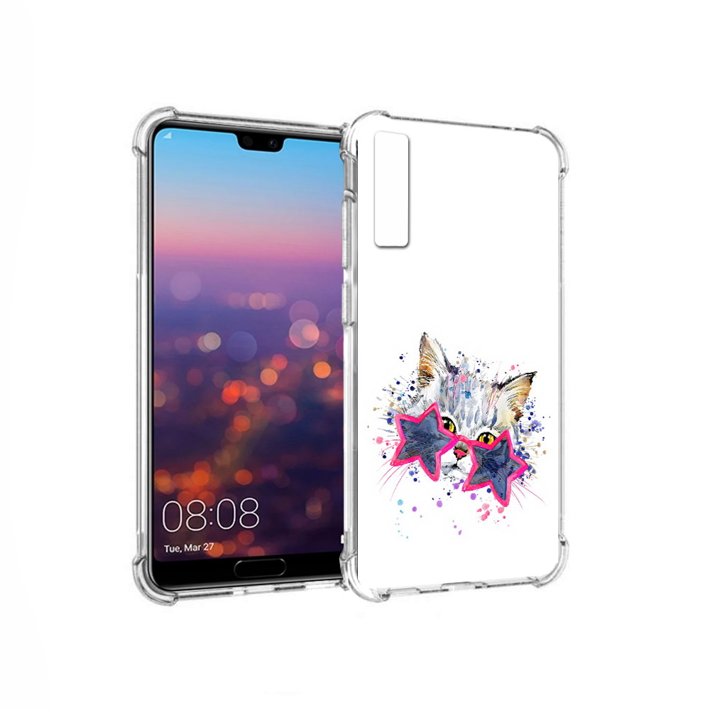 

Чехол MyPads Tocco для Huawei P20 Pro звездные очки (PT108144.28.353), Прозрачный, Tocco