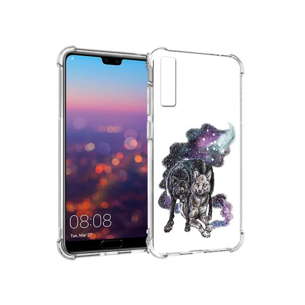 

Чехол MyPads Tocco для Huawei P20 Pro звездные волки (PT108144.28.352), Прозрачный, Tocco