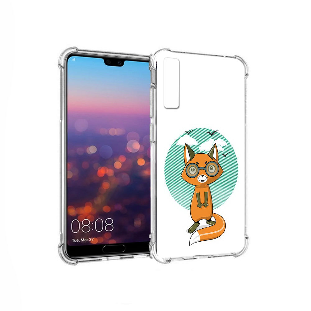 

Чехол MyPads Tocco для Huawei P20 Pro задумчивая лиса (PT108144.28.348), Прозрачный, Tocco