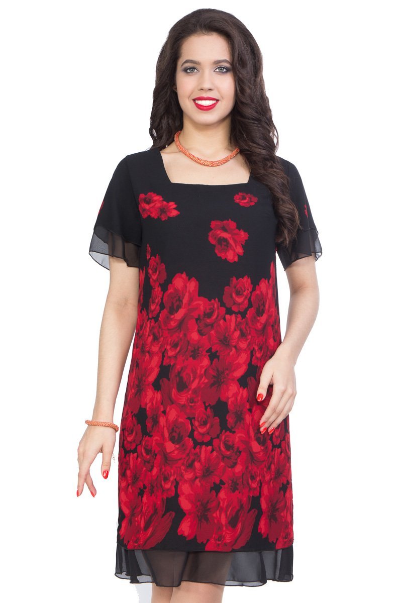 

Платье женское Wisell П3-3195 черное 42 RU, Черный, П3-3195