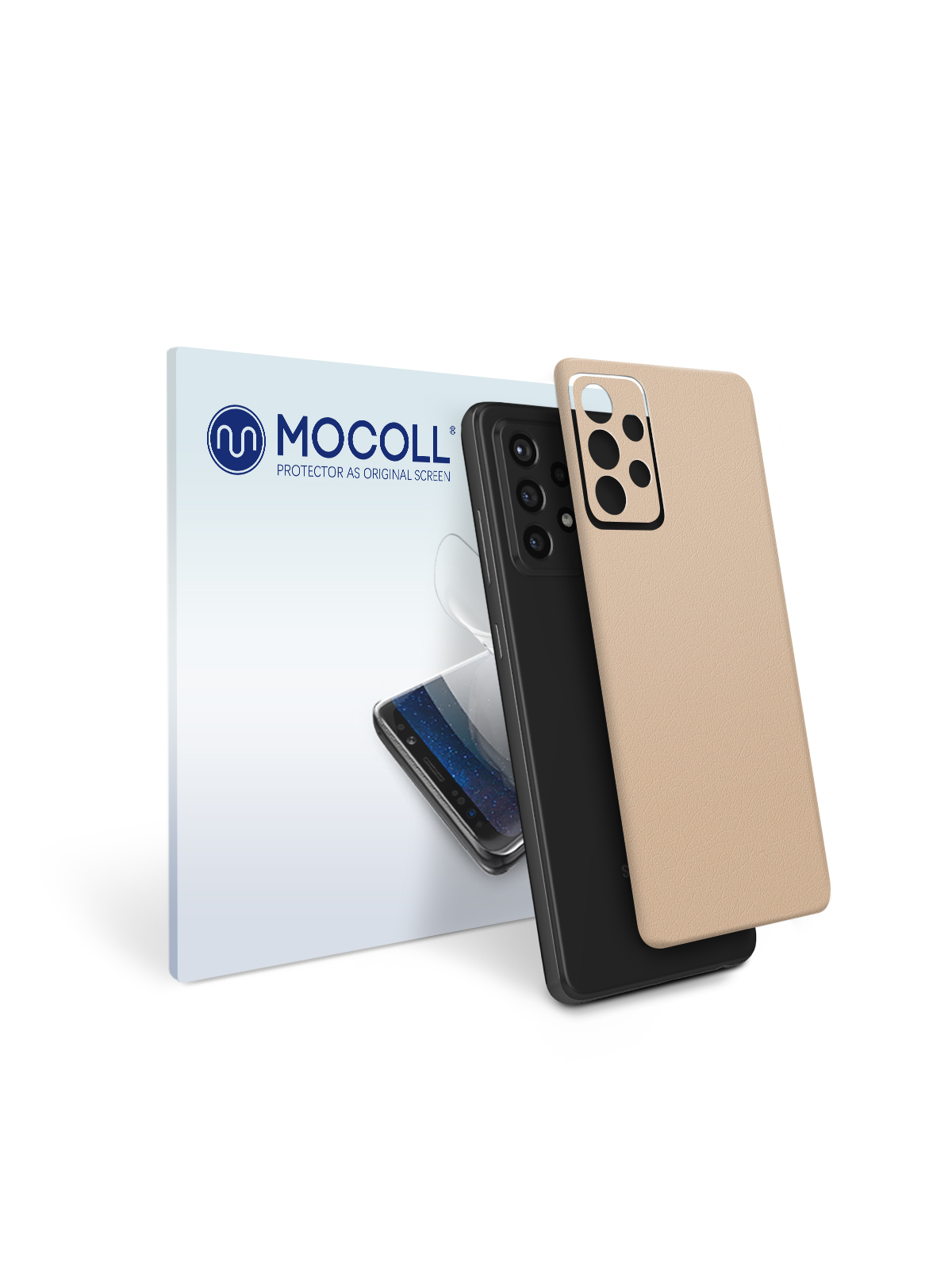 

Пленка защитная MOCOLL для задней панели Samsung Galaxy A52 5G Кожа Белая