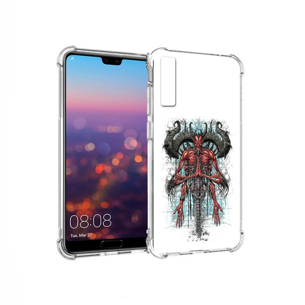 

Чехол MyPads Tocco для Huawei P20 Pro дьявол (PT108144.28.340), Прозрачный, Tocco