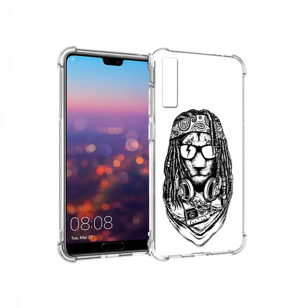 

Чехол MyPads Tocco для Huawei P20 Pro дреды льва (PT108144.28.338), Прозрачный, Tocco
