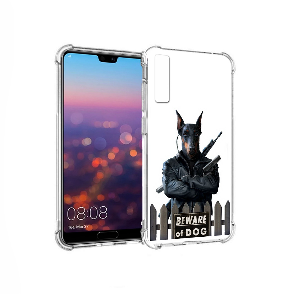

Чехол MyPads Tocco для Huawei P20 Pro доберман (PT108144.28.332), Прозрачный, Tocco