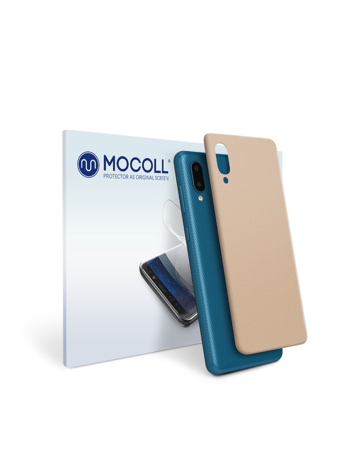 

Пленка защитная MOCOLL для задней панели Samsung Galaxy A02 Кожа Белая