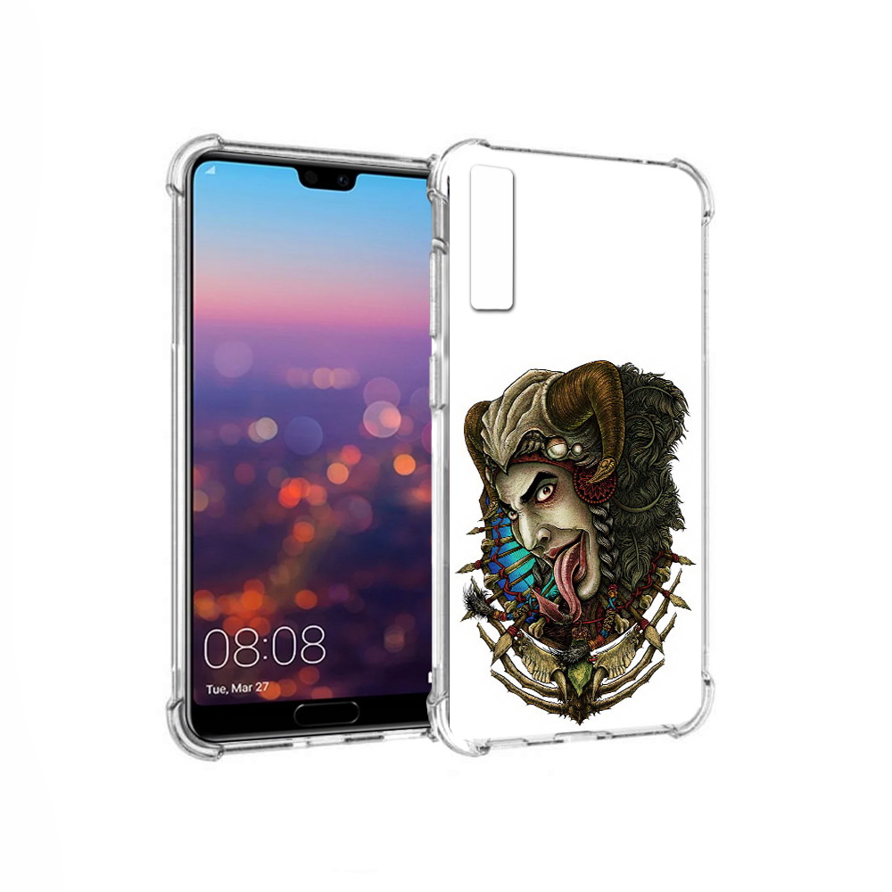 

Чехол MyPads Tocco для Huawei P20 Pro длинный язык (PT108144.28.330), Прозрачный, Tocco