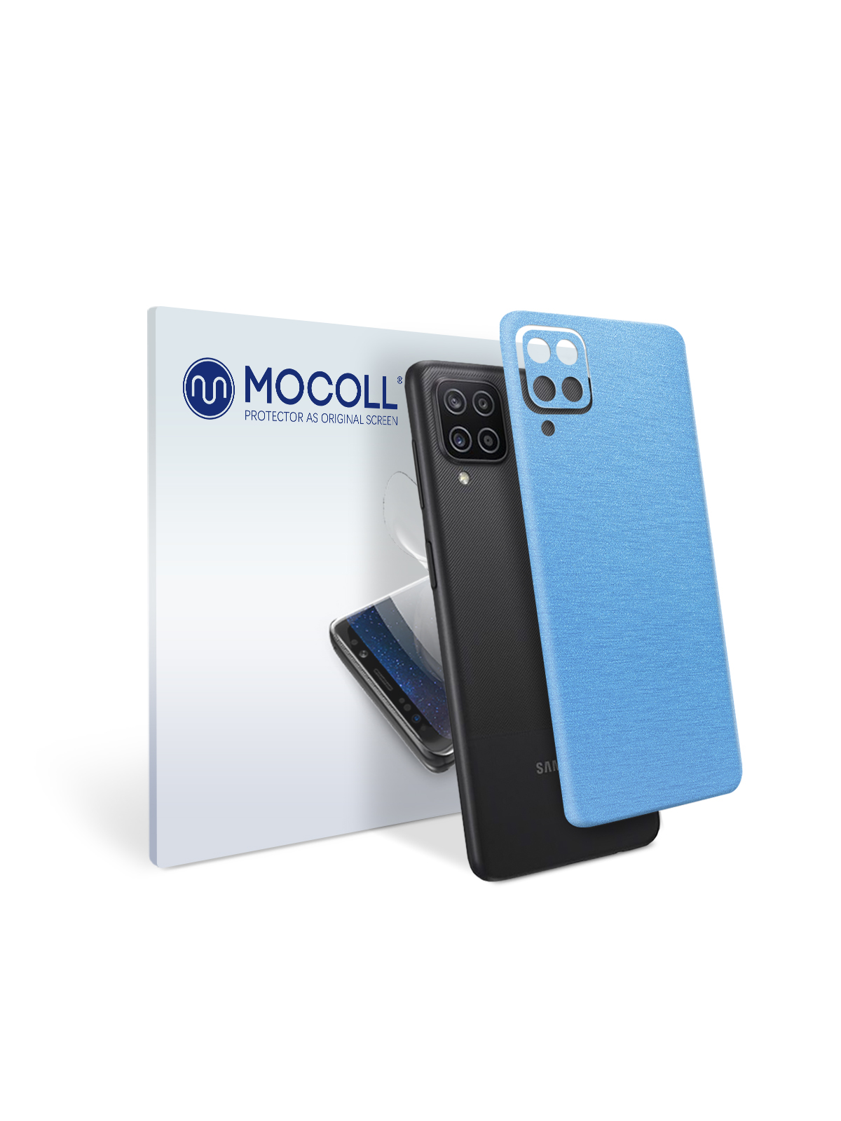 

Пленка защитная MOCOLL для задней панели Samsung Galaxy A42 5G Металлик Голубой