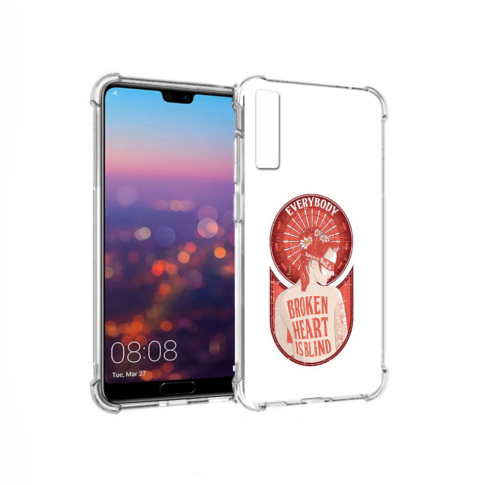

Чехол MyPads Tocco для Huawei P20 Pro девушка разбитое сердце (PT108144.28.310), Прозрачный, Tocco