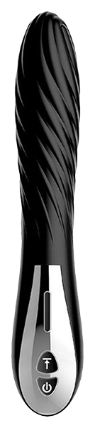фото Черный вибромассажер magic spiral twist 14,5 см dream toys