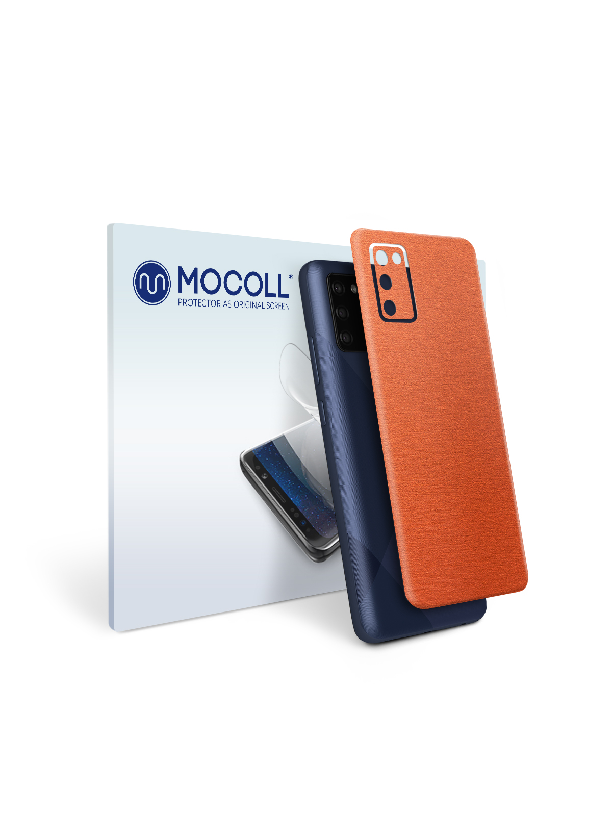 

Пленка защитная MOCOLL для задней панели Samsung Galaxy A02S Металлик Оранжевый