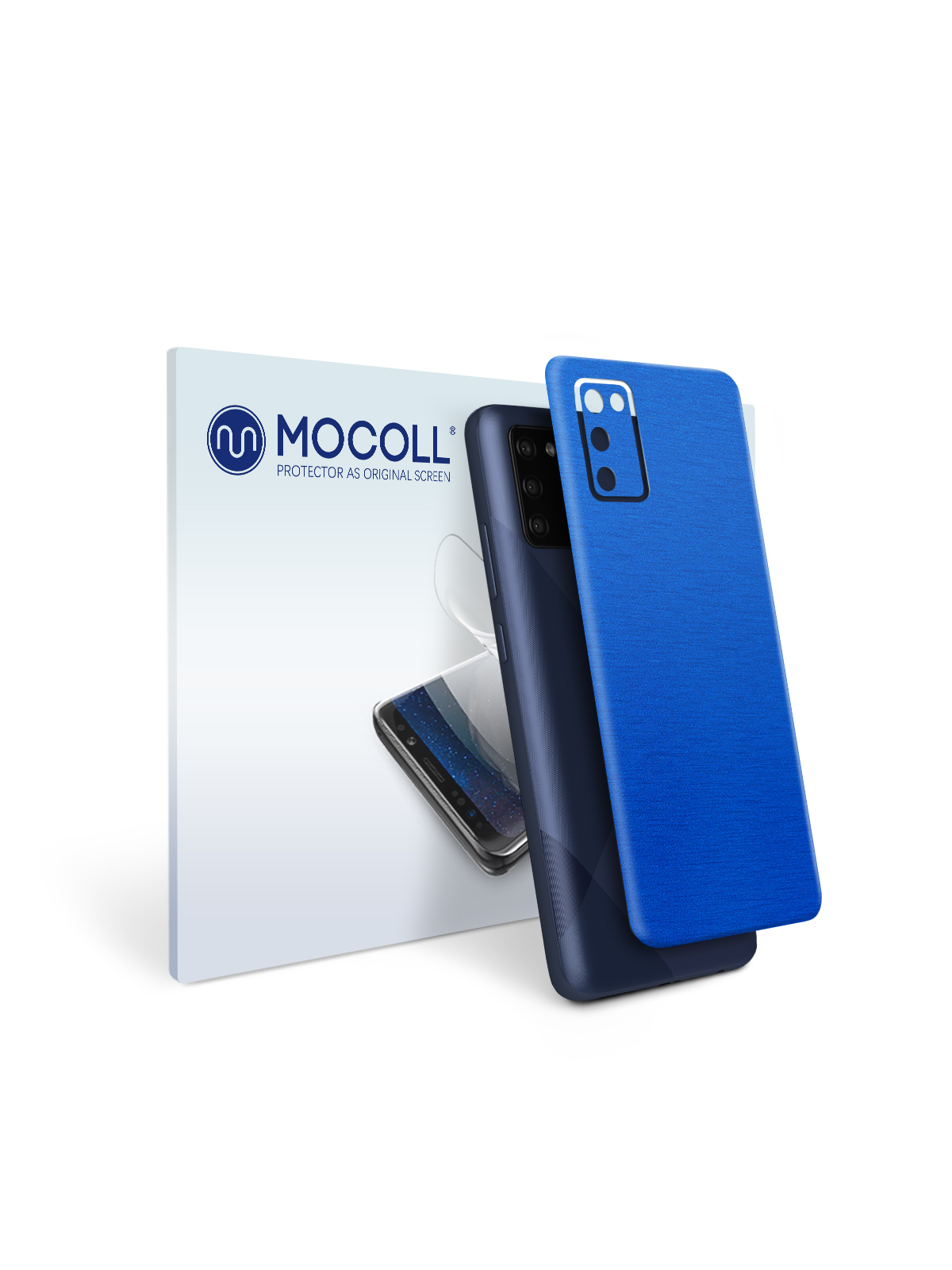 

Пленка защитная MOCOLL для задней панели Samsung Galaxy A02S Металлик Синий