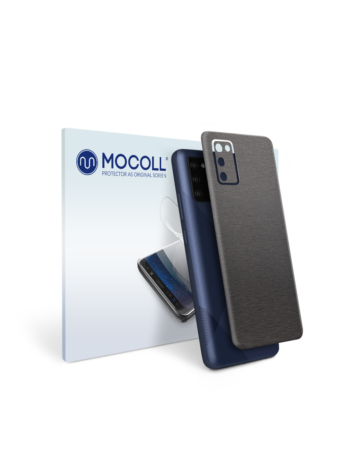 

Пленка защитная MOCOLL для задней панели Samsung Galaxy A02S Металлик Черный