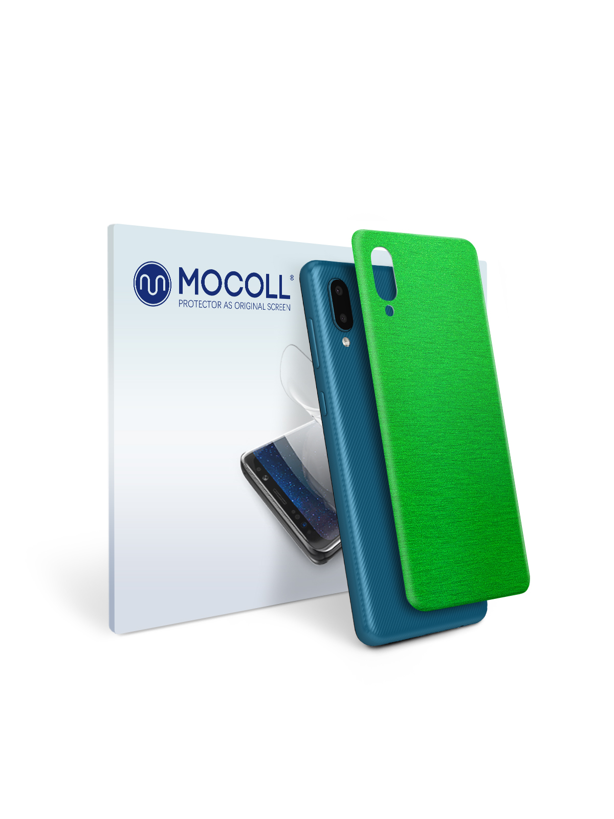 

Пленка защитная MOCOLL для задней панели Samsung Galaxy A02 Металлик Зеленый