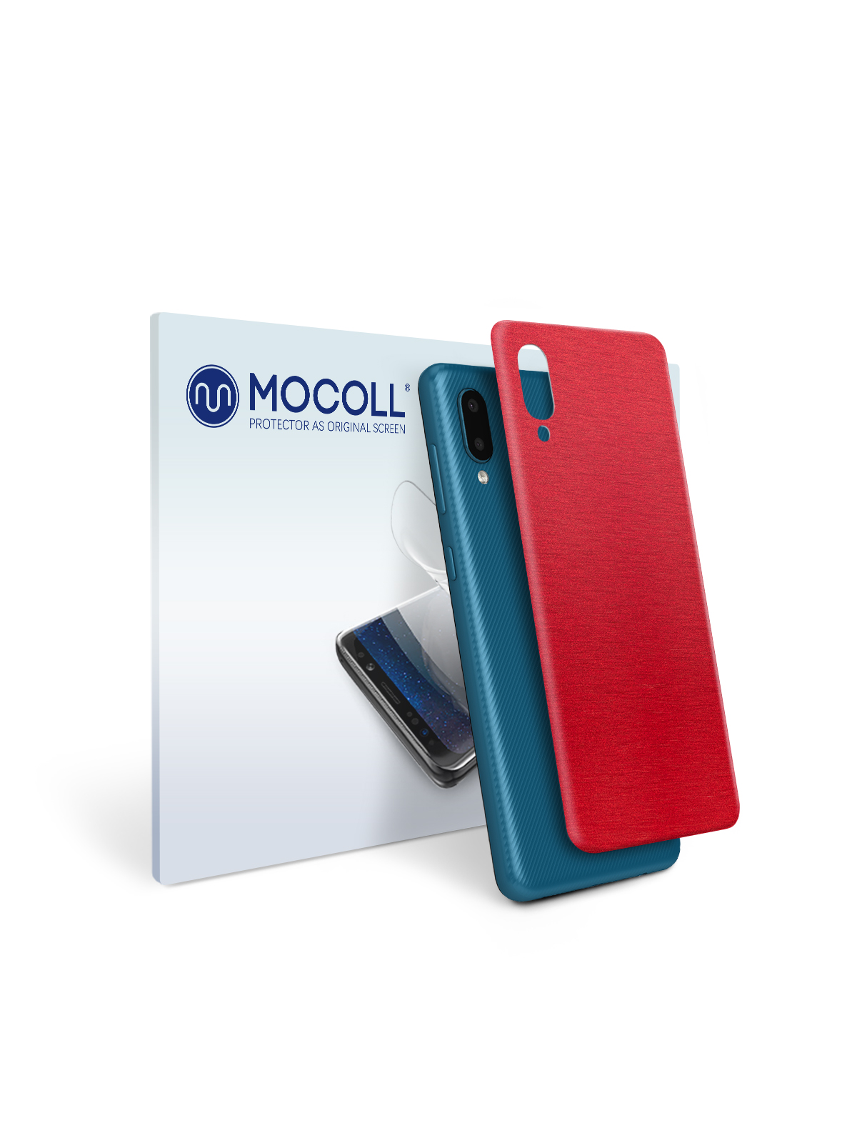 

Пленка защитная MOCOLL для задней панели Samsung Galaxy A02 Металлик Красный