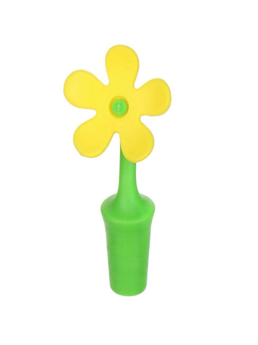 

Силиконовая пробка для бутылок FLOWER (Цвет: Желтый )
