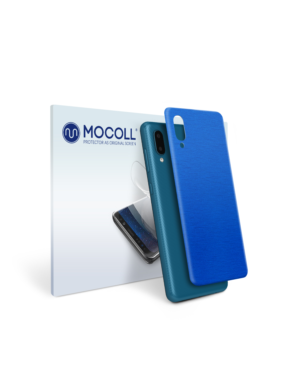 

Пленка защитная MOCOLL для задней панели Samsung Galaxy A02 Металлик Синий