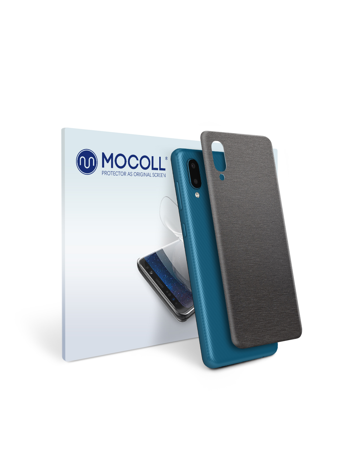 

Пленка защитная MOCOLL для задней панели Samsung Galaxy A02 Металлик Черный