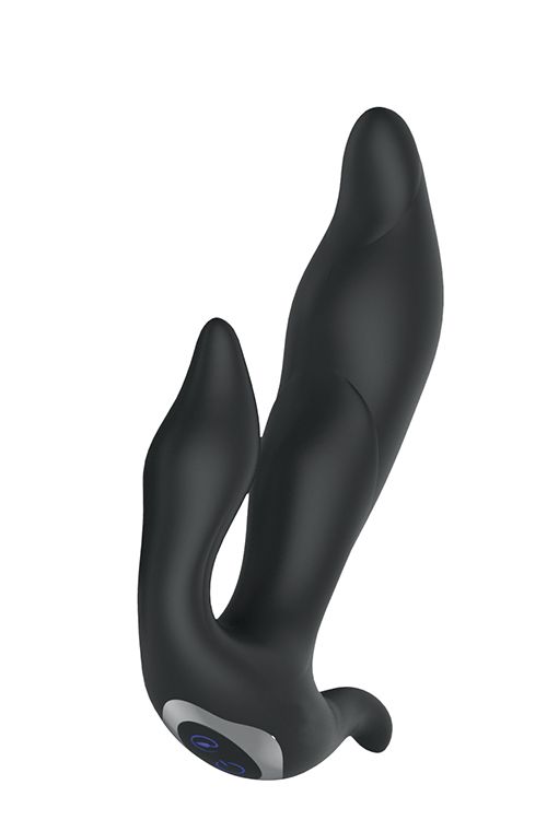 фото Черный вибратор n 35 rechargeable duo vibrator 17,5 см tonga