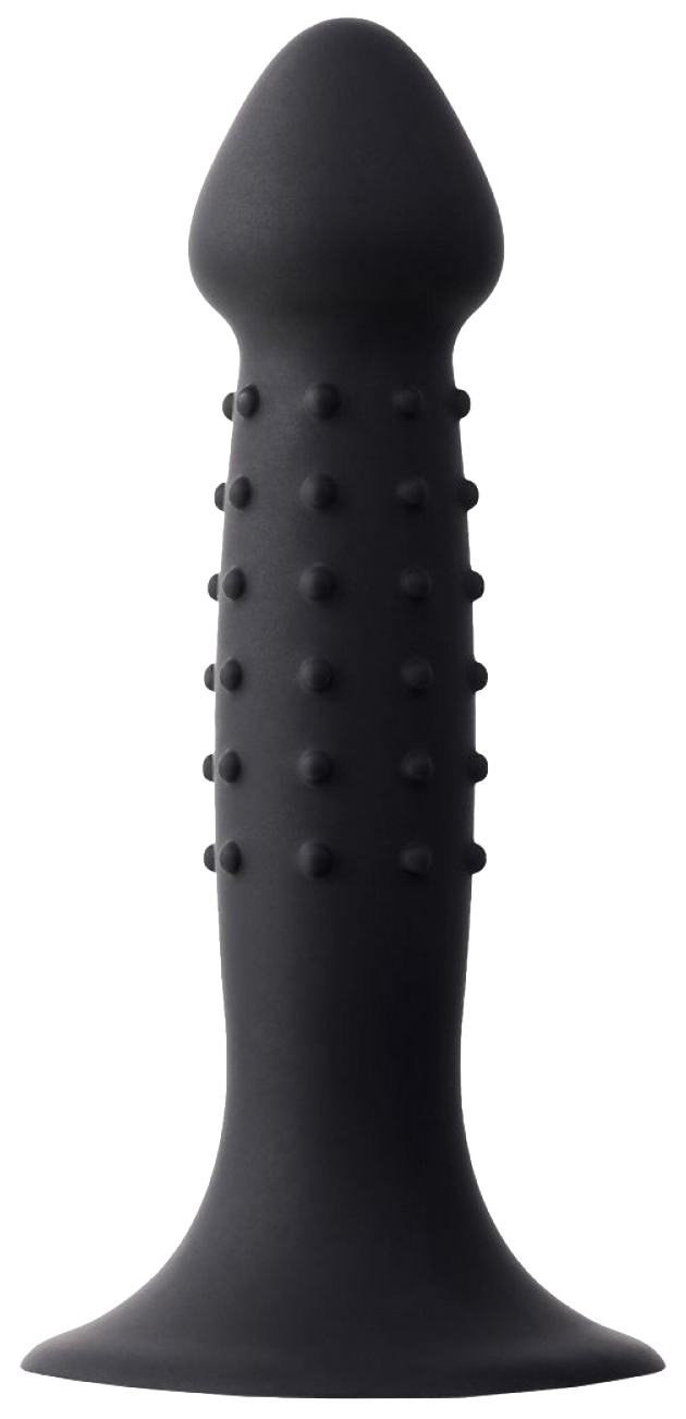 Черный анальный фаллоимитатор Spikn - 14 см.