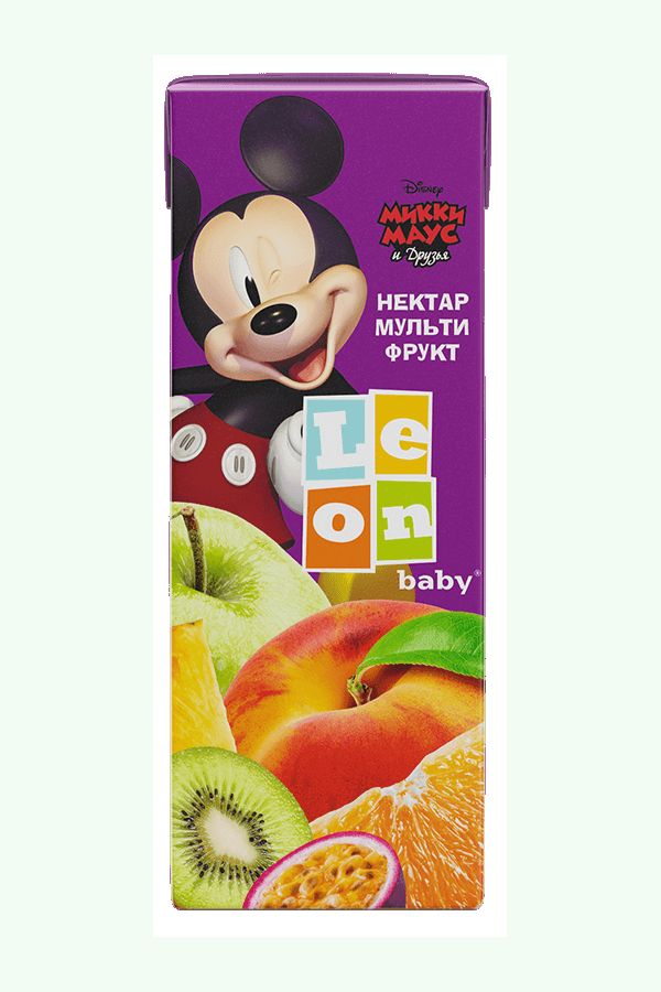 

Нектар Leon Baby Микки мультифруктовый 200 мл