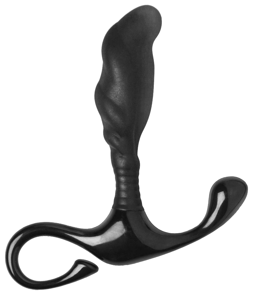 фото Чёрный анальный массажер простаты prostate massager no.27 12,5 см shots media bv