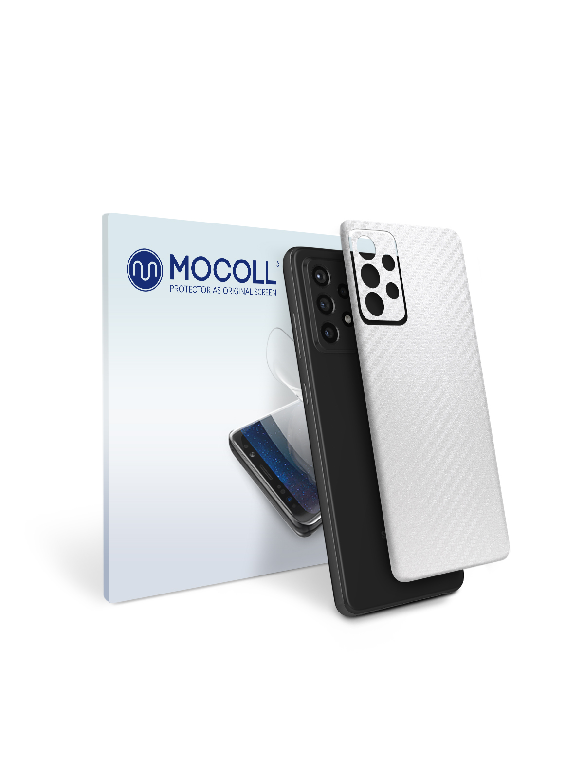 

Пленка защитная MOCOLL для задней панели Samsung Galaxy A52 5G Карбон Прозрачный