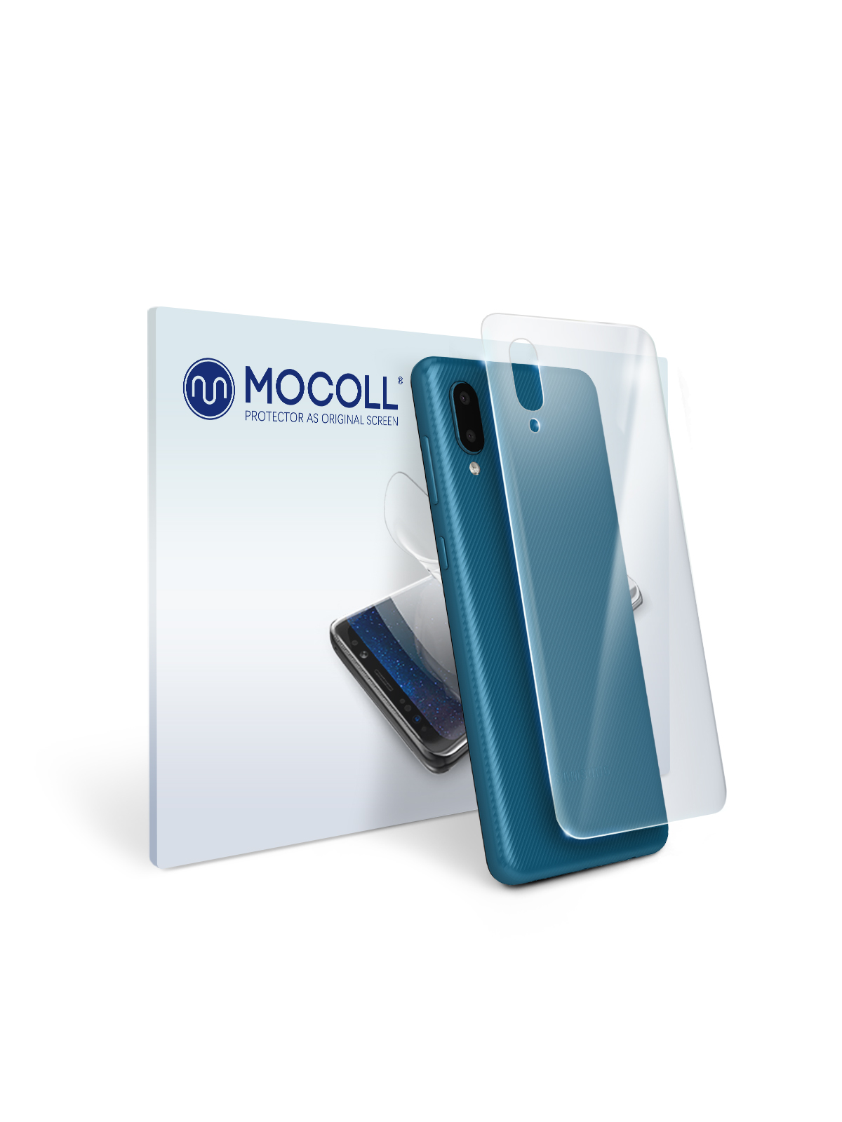 

Пленка защитная MOCOLL для задней панели Samsung Galaxy A02 Прозрачная матовая