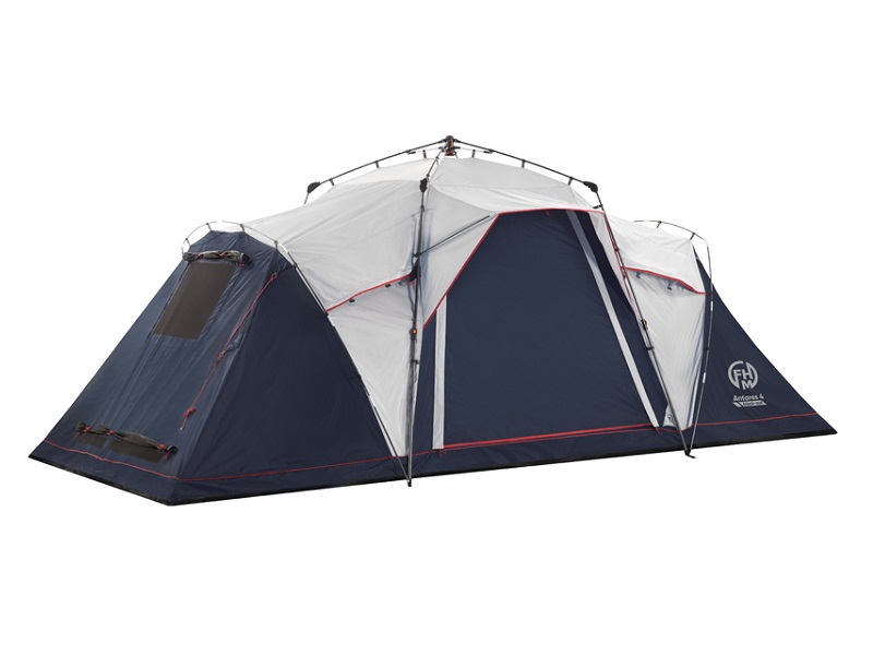 Палатка FHM Antares black-out, кемпинговая, 4 места, синий/серый