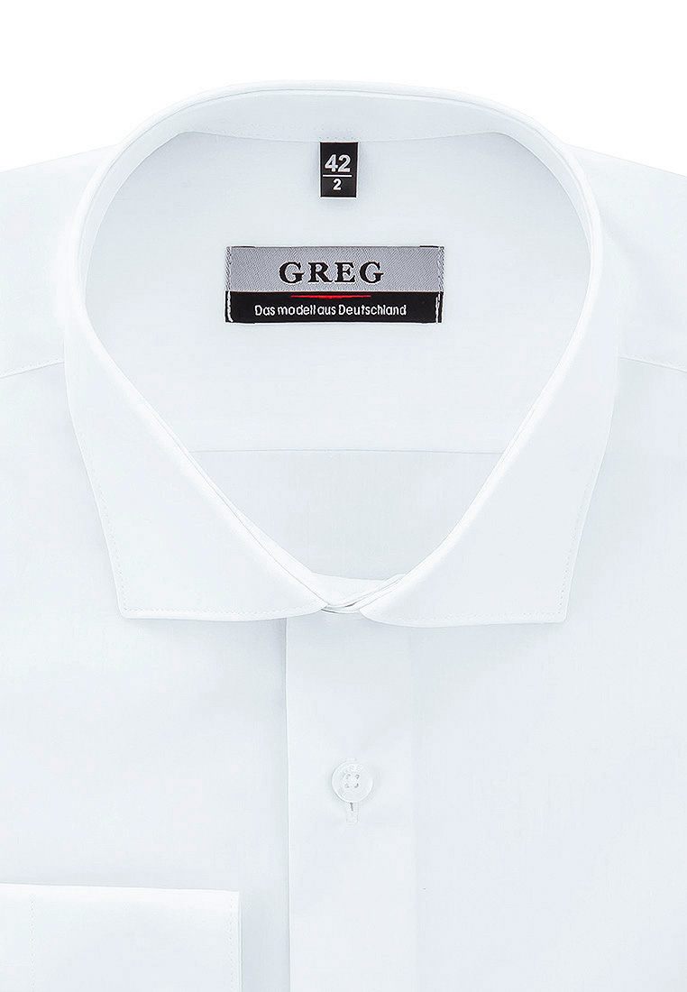 

Рубашка мужская Greg 01-00015229 белая 43, Белый, 01-00015229