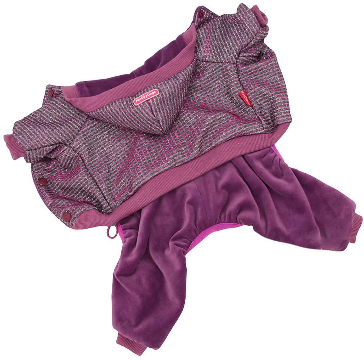 

Костюм для собак FOR MY DOGS FW911-2020, унисекс, фиолетовый, 8, длина спины 21 см, FW911-2020