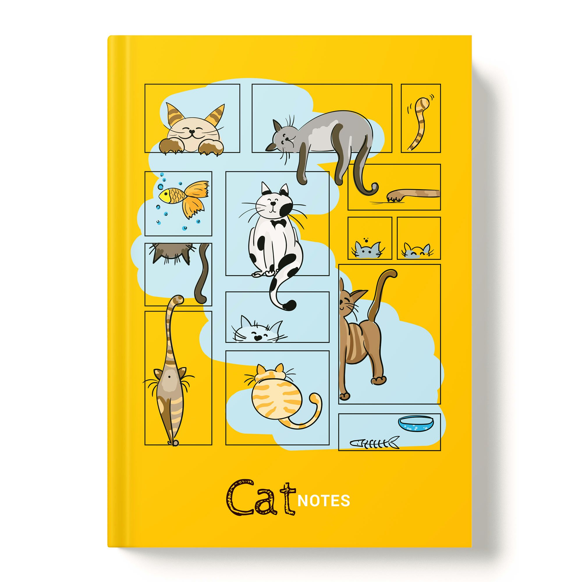 

Книжка записная Academy Style 64л А5 Жизнь кота, 1821571