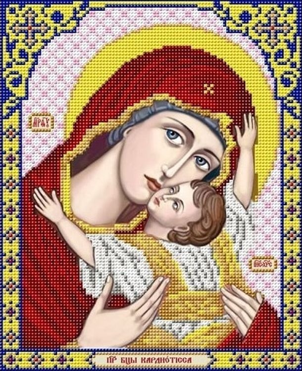 

Рисунок на ткани Богородица Кардиотисса