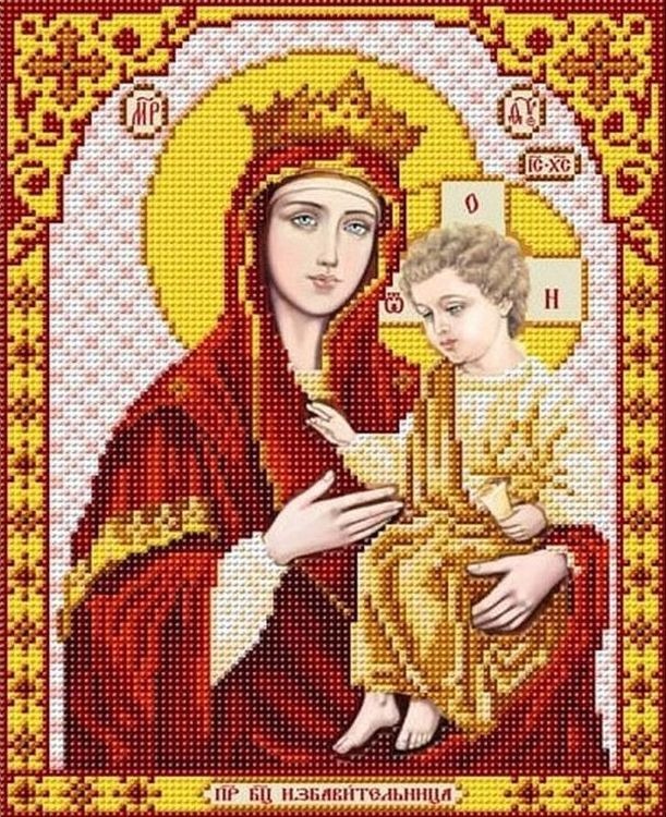 

Рисунок на ткани Богородица Избавительница
