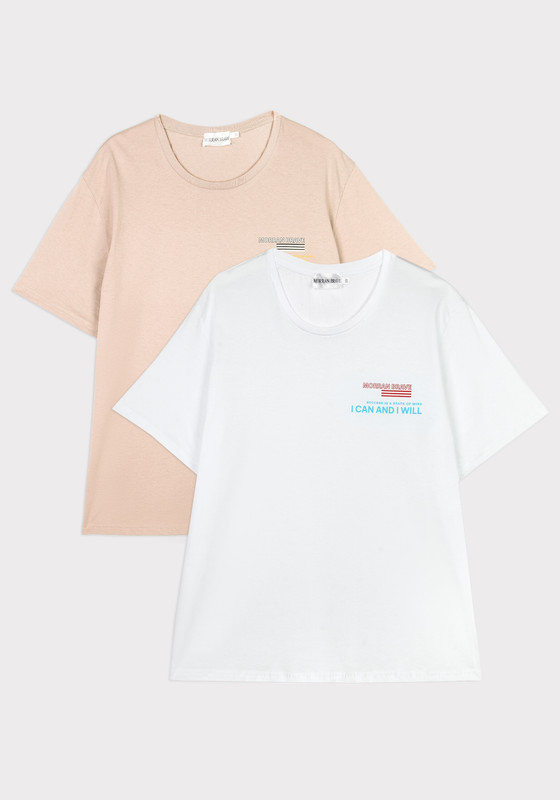 Комплект футболок мужских Morran Brave 312102 бежевых 60 RU